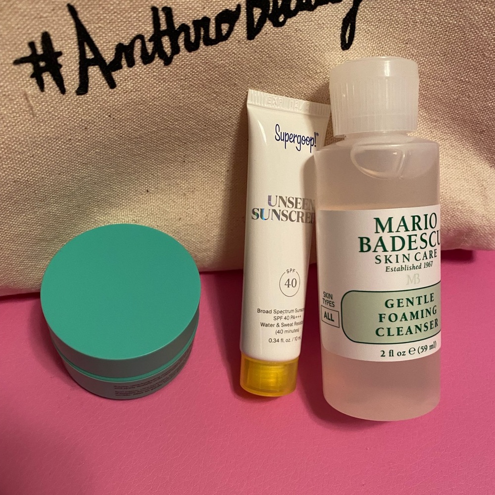 NEW Anthropologie cosmetic bag and samples - Picture 3 of 5